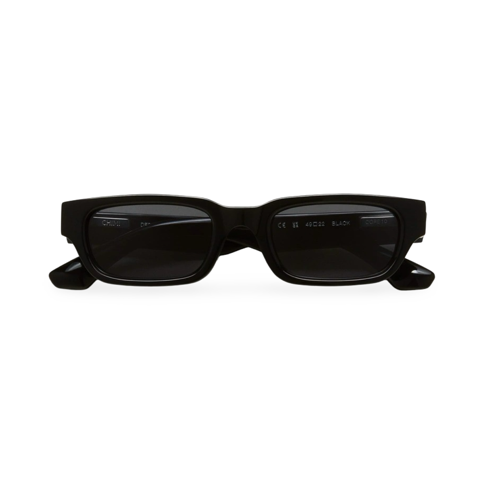 Occhiali da sole CHIMI CORE 10 Black - Vista Frontale Rettangolare Sottile