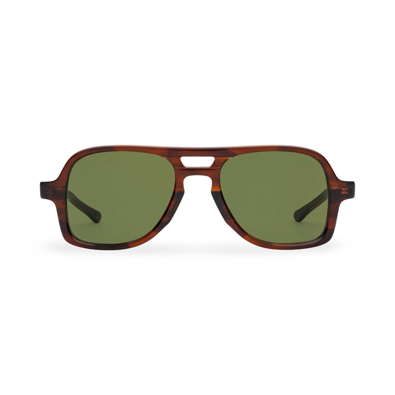 Occhiali Julius Tart Optical Comstock vista frontale demi amber