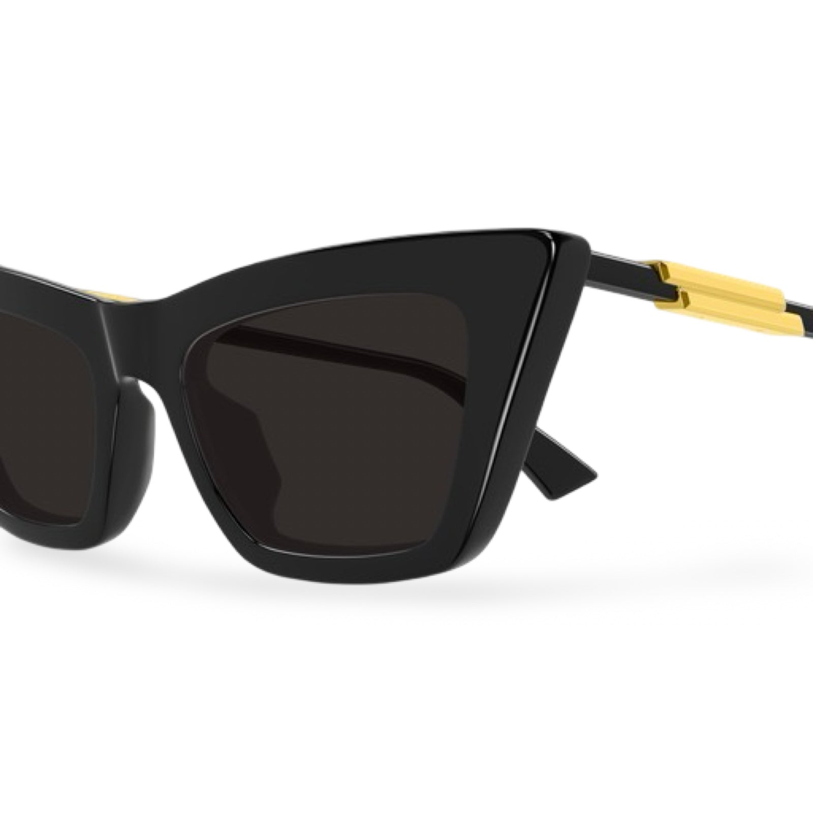 Dettaglio asta con inserto metallico occhiali da sole Bottega Veneta BV1446S black