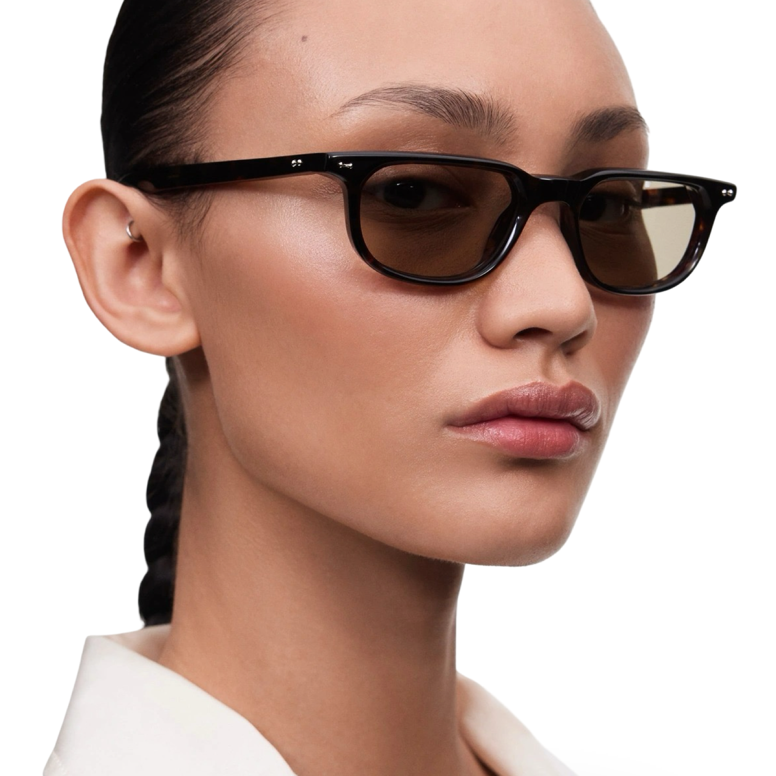 Occhiali CHIMI Novis Deep Tortoise Limited Edition vista in prospettiva trama tartarugata donna
