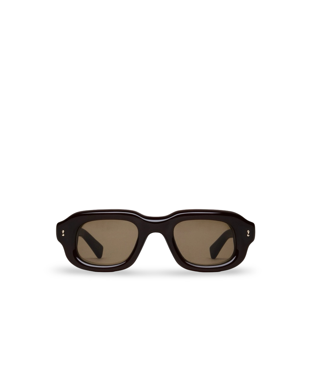 Occhiali CHIMI Saint Brown Limited Edition rettangolare bold vista frontale aperto