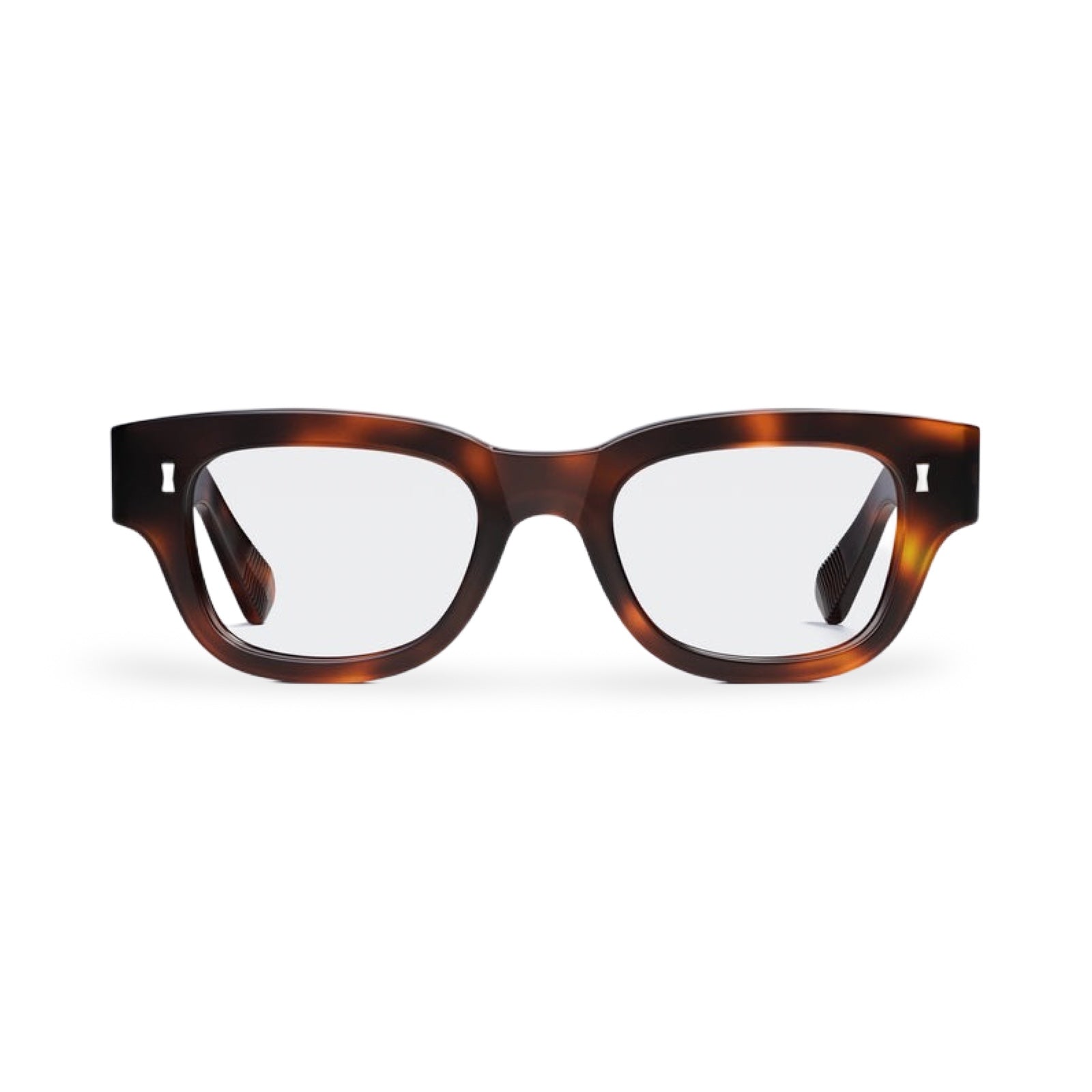 Occhiali Cubitts Frederick vista frontale dark havana
