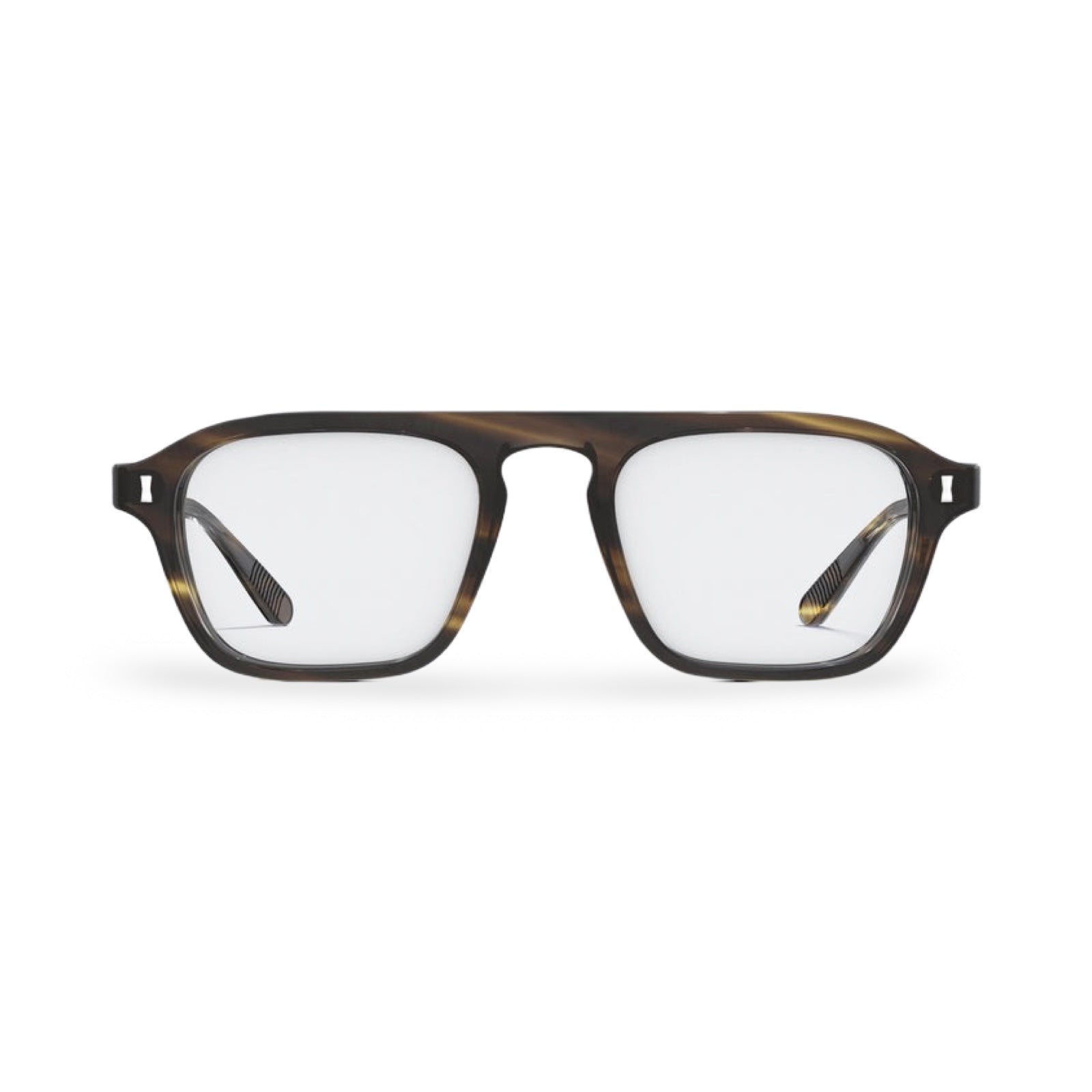 Occhiali Cubitts Hemingford vista frontale olive