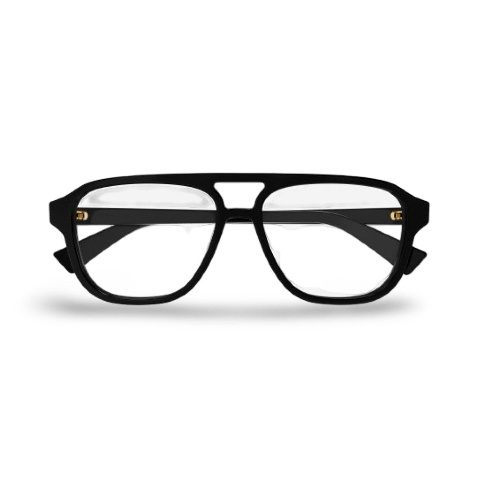 Occhiali da vista a doppio ponte Bottega Veneta BV1294O vista frontale black