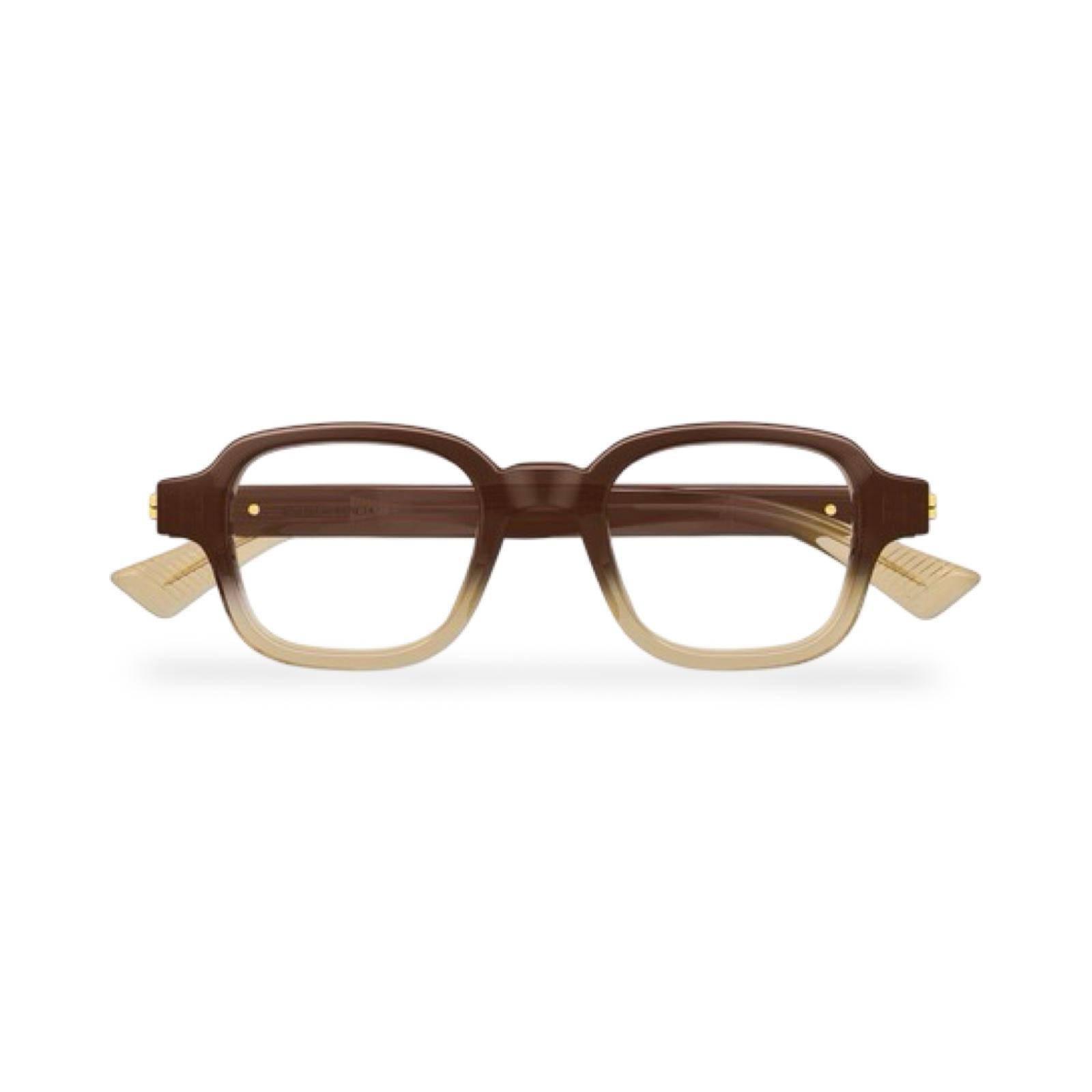 Occhiali da vista Bottega Veneta BV1462O vista frontale brown trasparent