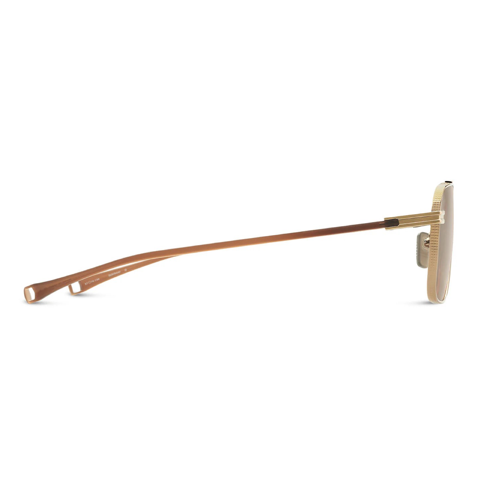 Dettaglio asta e snodo occhiali DITA Lancier LSA 419 Gold Sand Copperhead A01