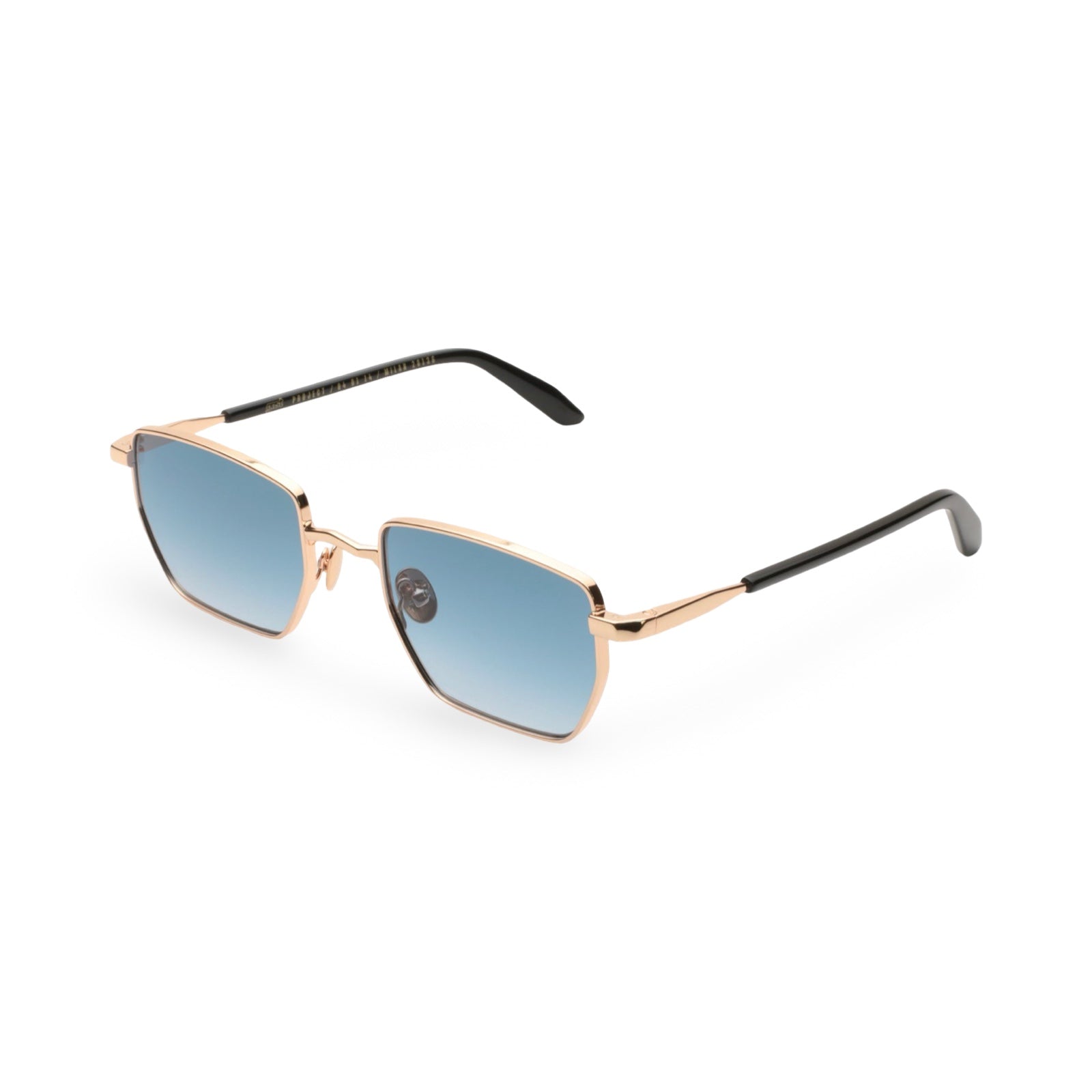 Occhiali Gast AETHER vista in prospettiva gold blue