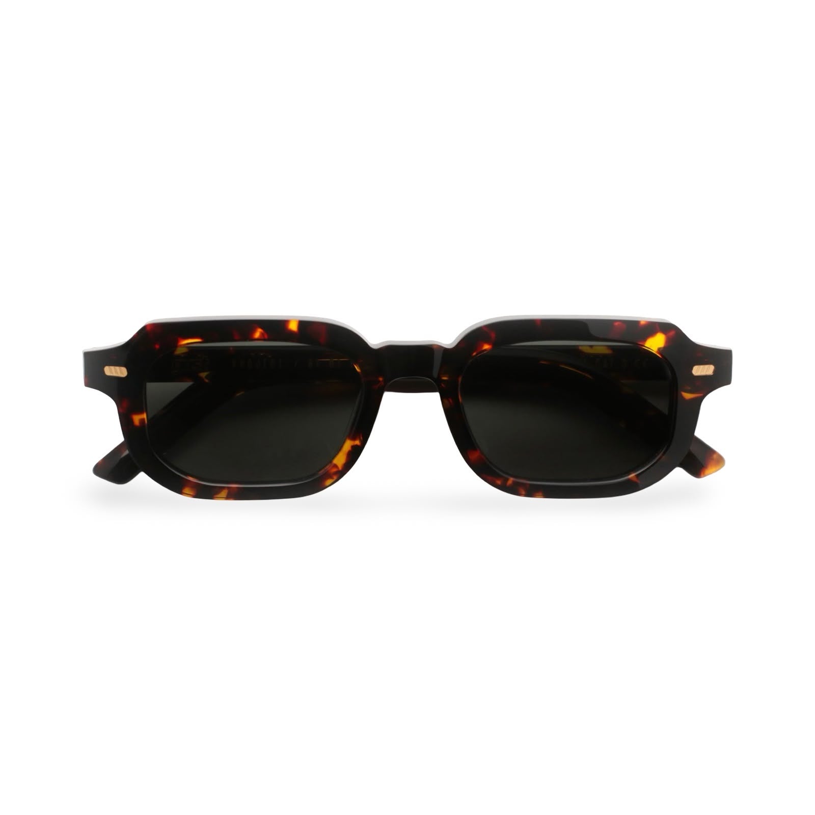 Occhiali da sole in acetato Gast Pai vista frontale havana flame