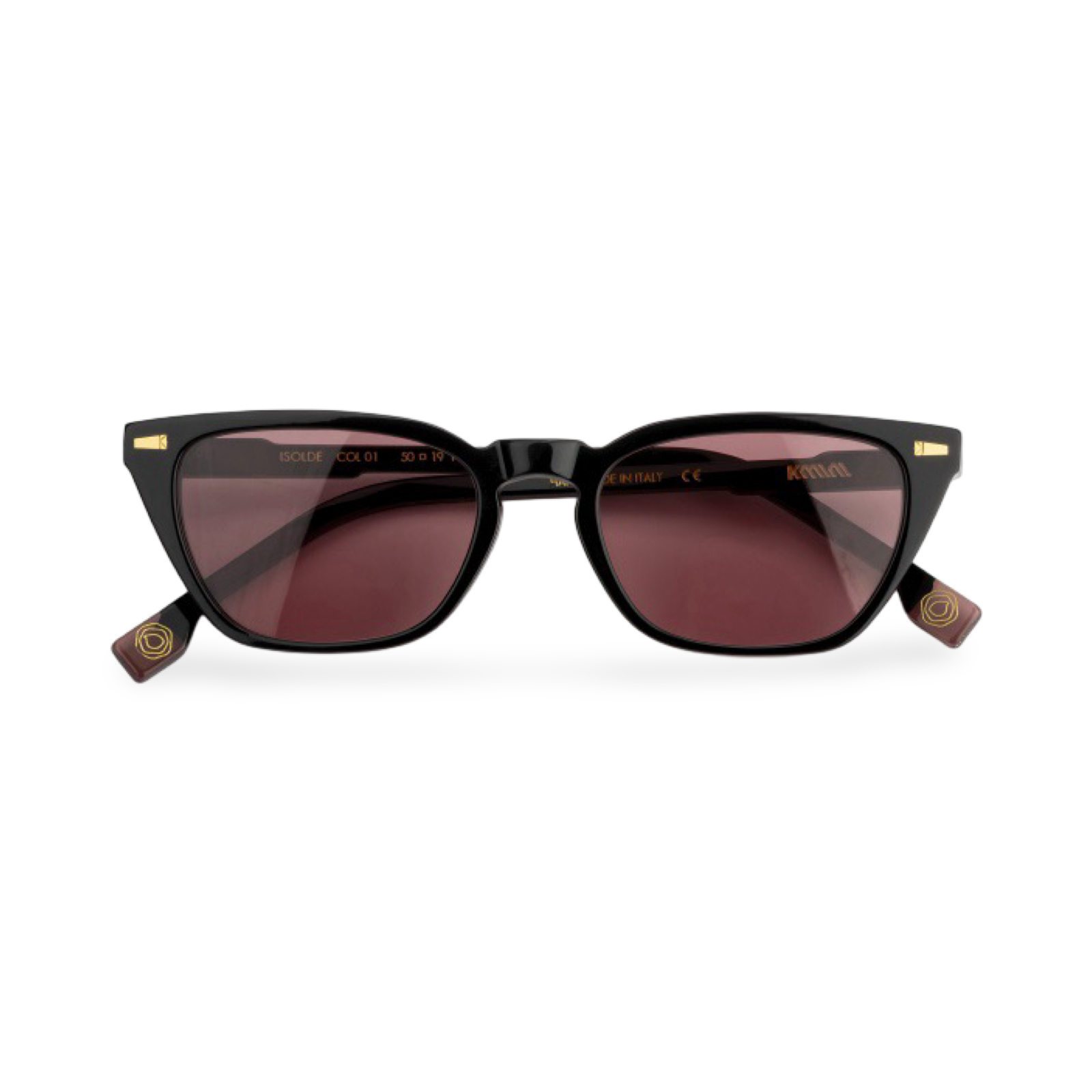 Occhiali Kymini Isolde vista frontale black red