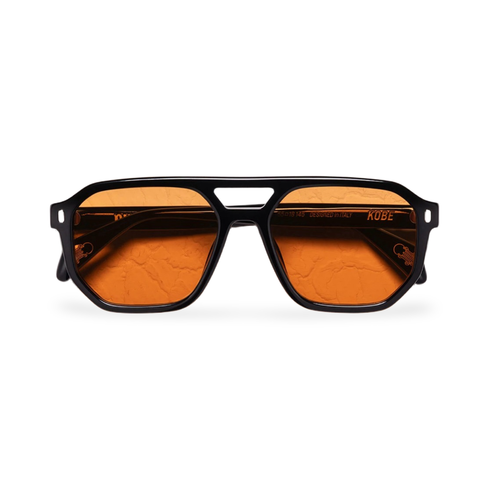 Occhiali Puroo Kobe Black Orange vista frontale
