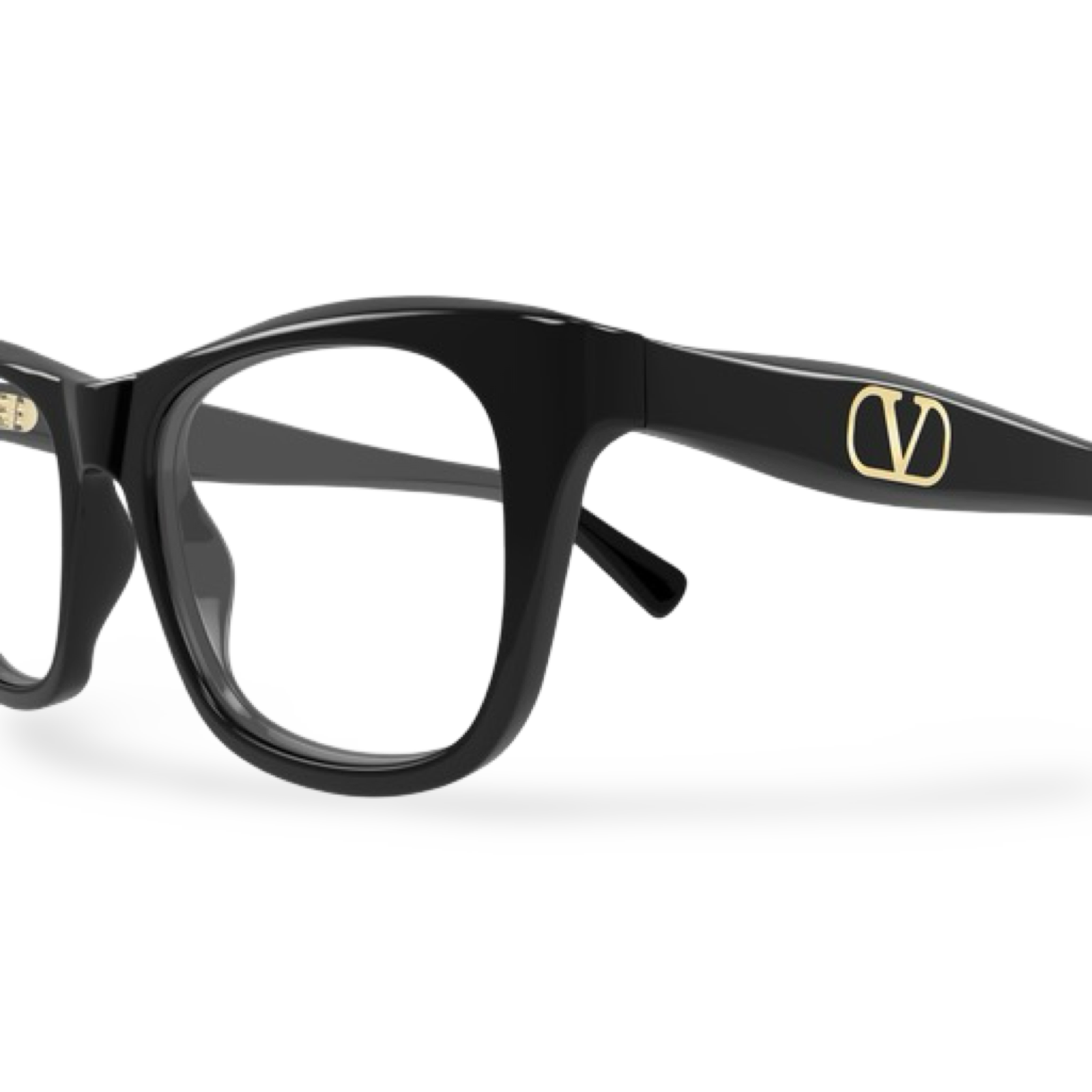 Dettaglio asta elegante occhiali da vista Valentino VG0013O-001 Nero