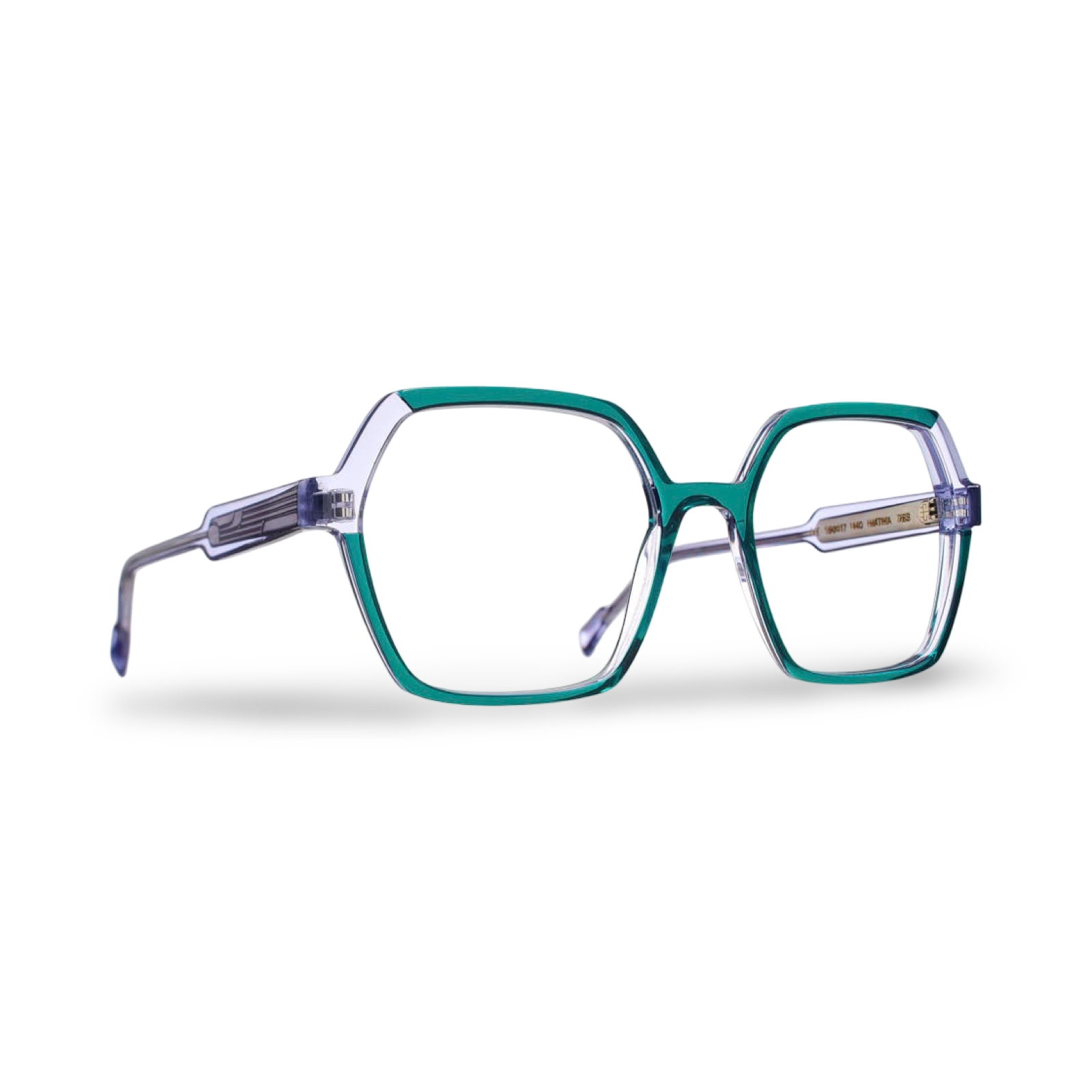 Montatura Caroline Abram Hatika 783 frontale verde trasparente