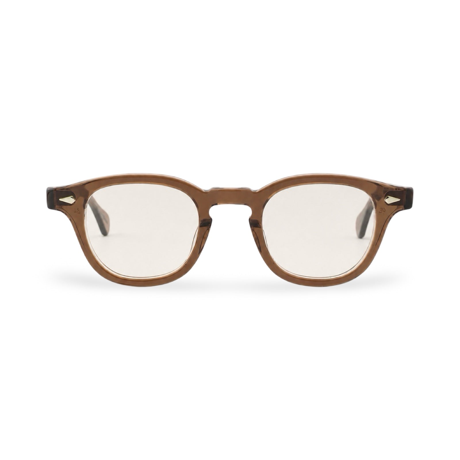 Occhiali Julius Tart Optical AR vista frontale brown crystall II BR66
