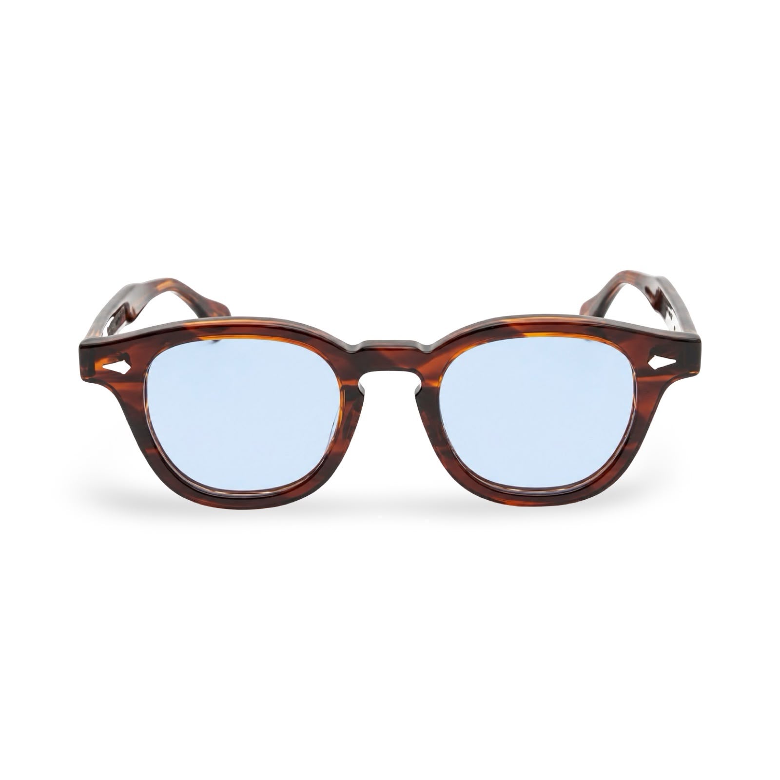 Occhiali Julius Tart Optical AR vista frontale demi amber BL60