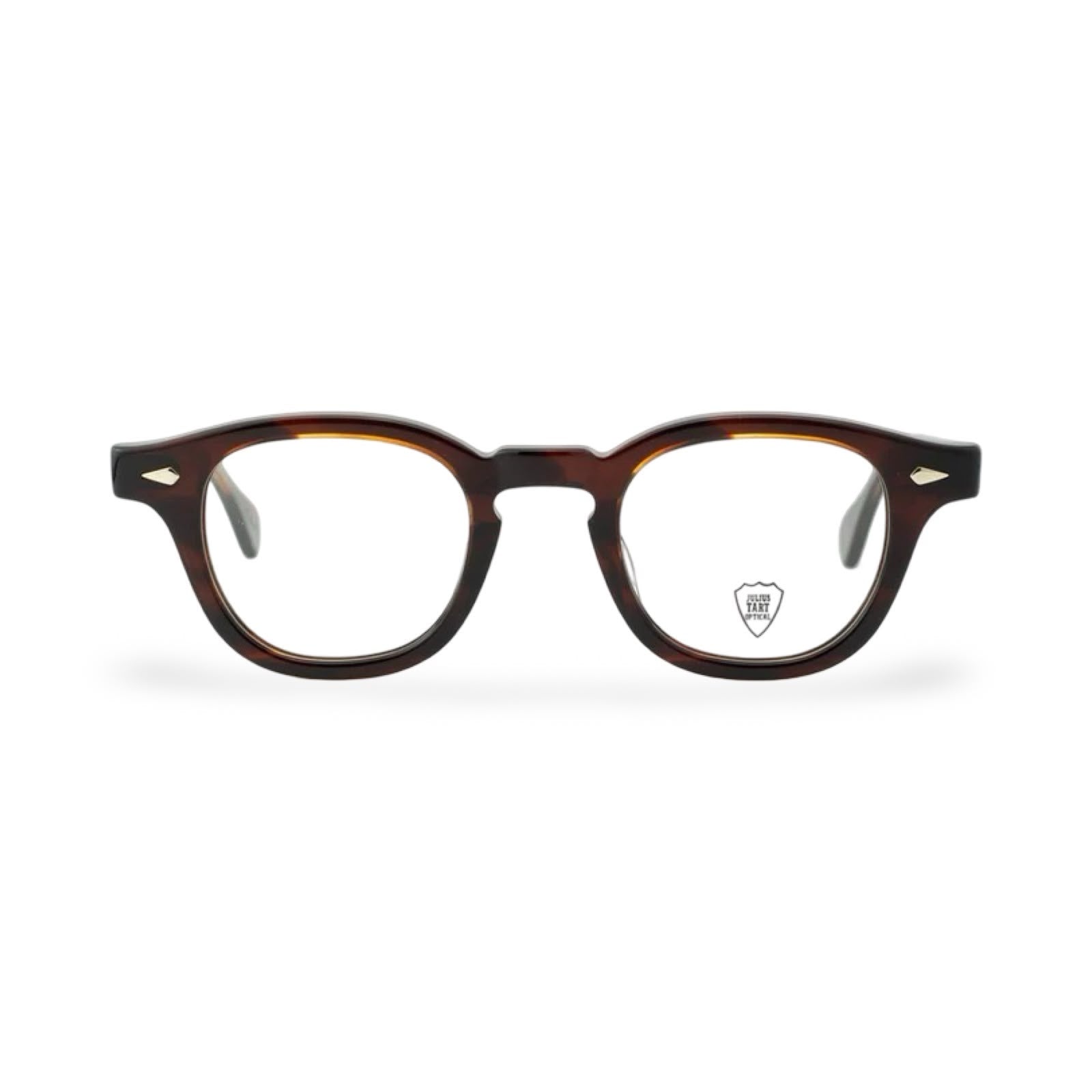 Occhiali Julius Tart Optical AR vista frontale demi amber