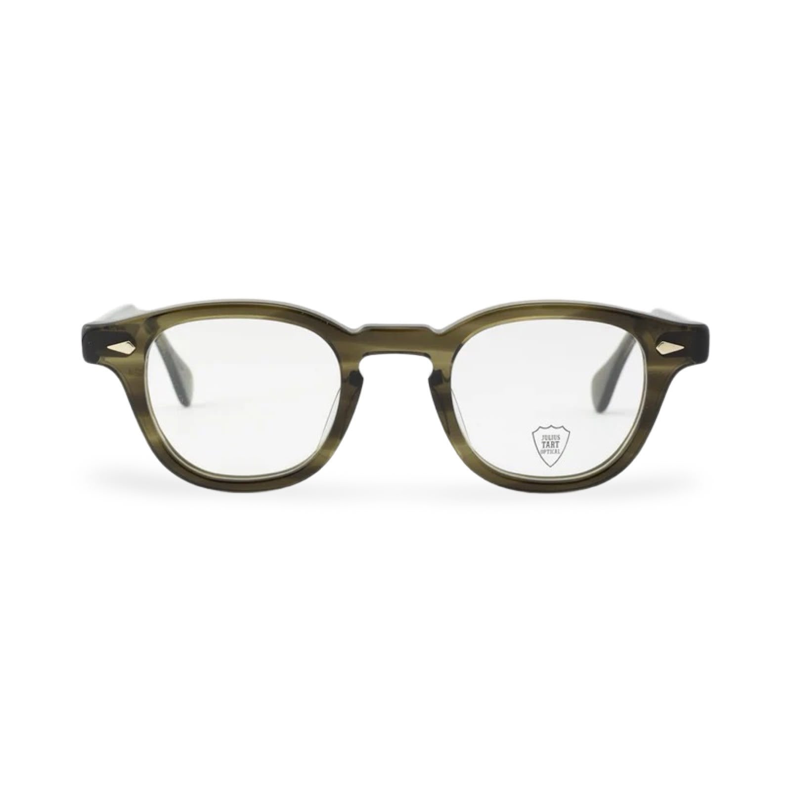 Occhiali Julius Tart Optical AR vista frontale olive green