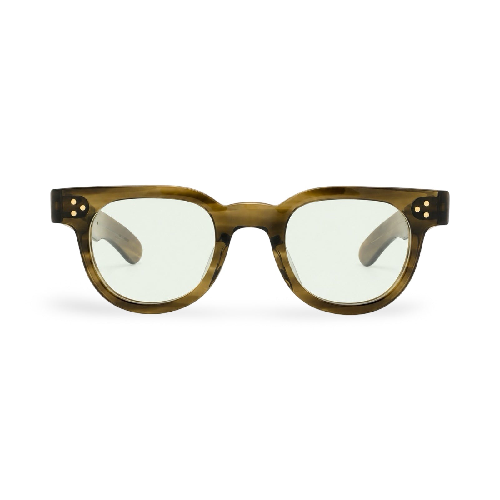 Occhiali Julius Tart Optical FDR vista frontale Olive Green