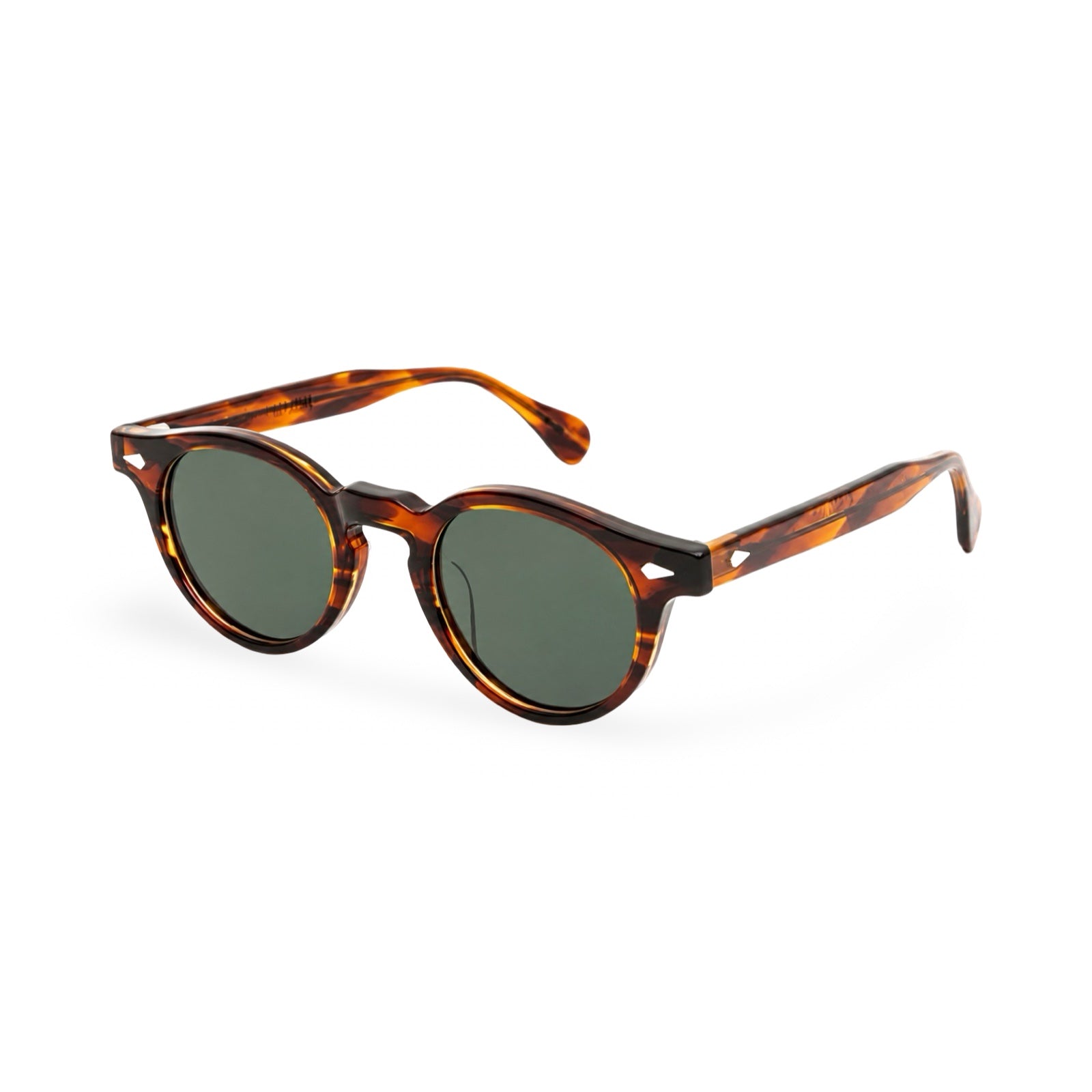 Occhiali Julius Tart Optical Harold vista in prospettiva demi amber g15