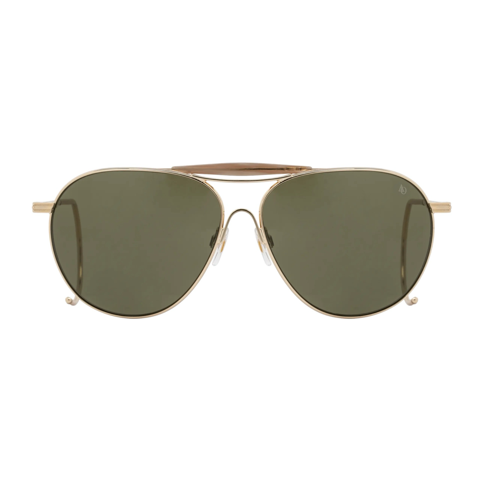 Occhiali American Optical Hazemaster Gold vista frontale