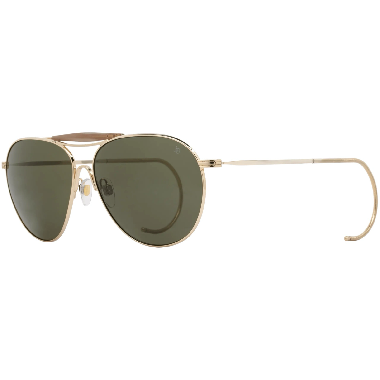 Occhiali American Optical Hazemaster Gold vista in prospettiva