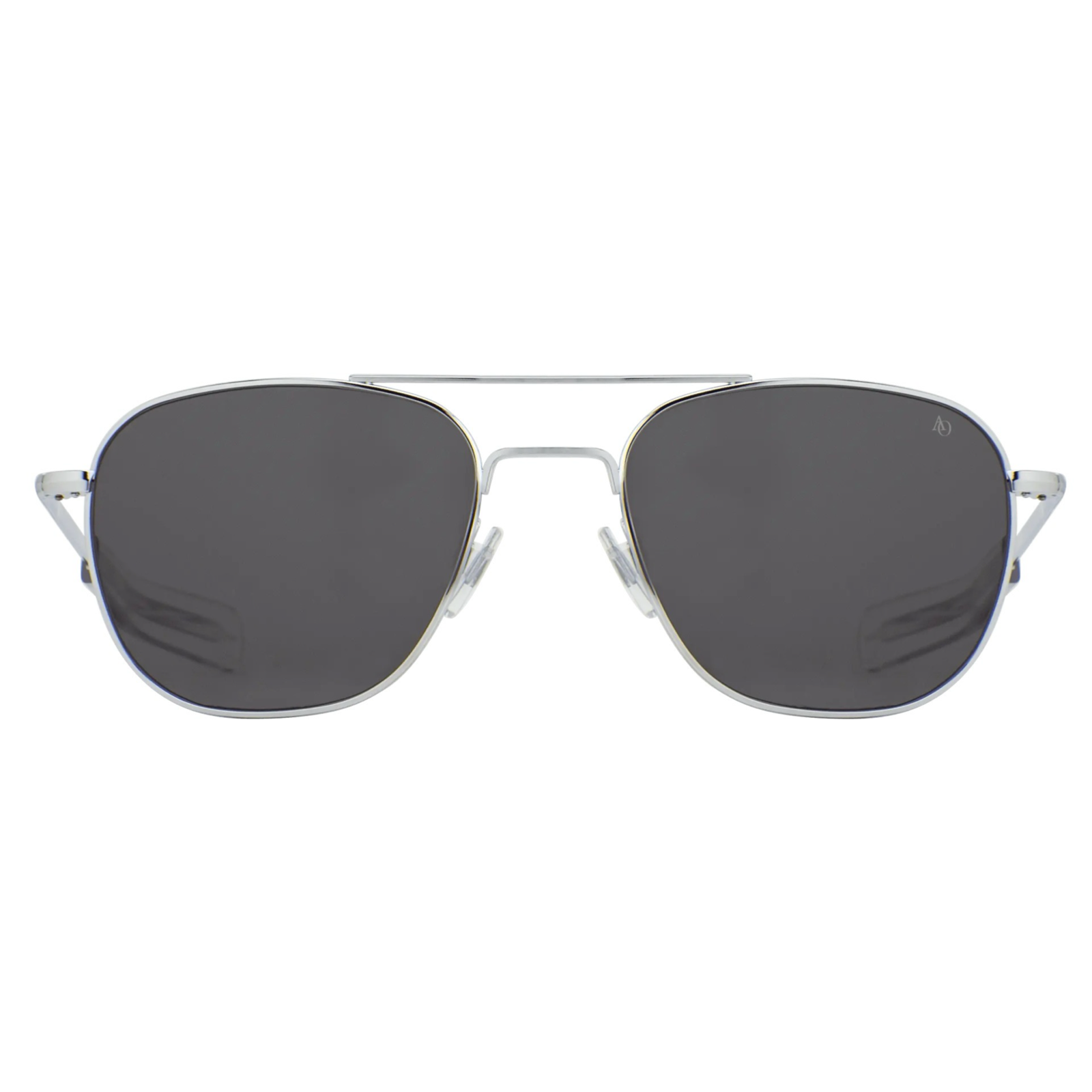 Occhiali American Optical Original Pilot Silver vista frontale