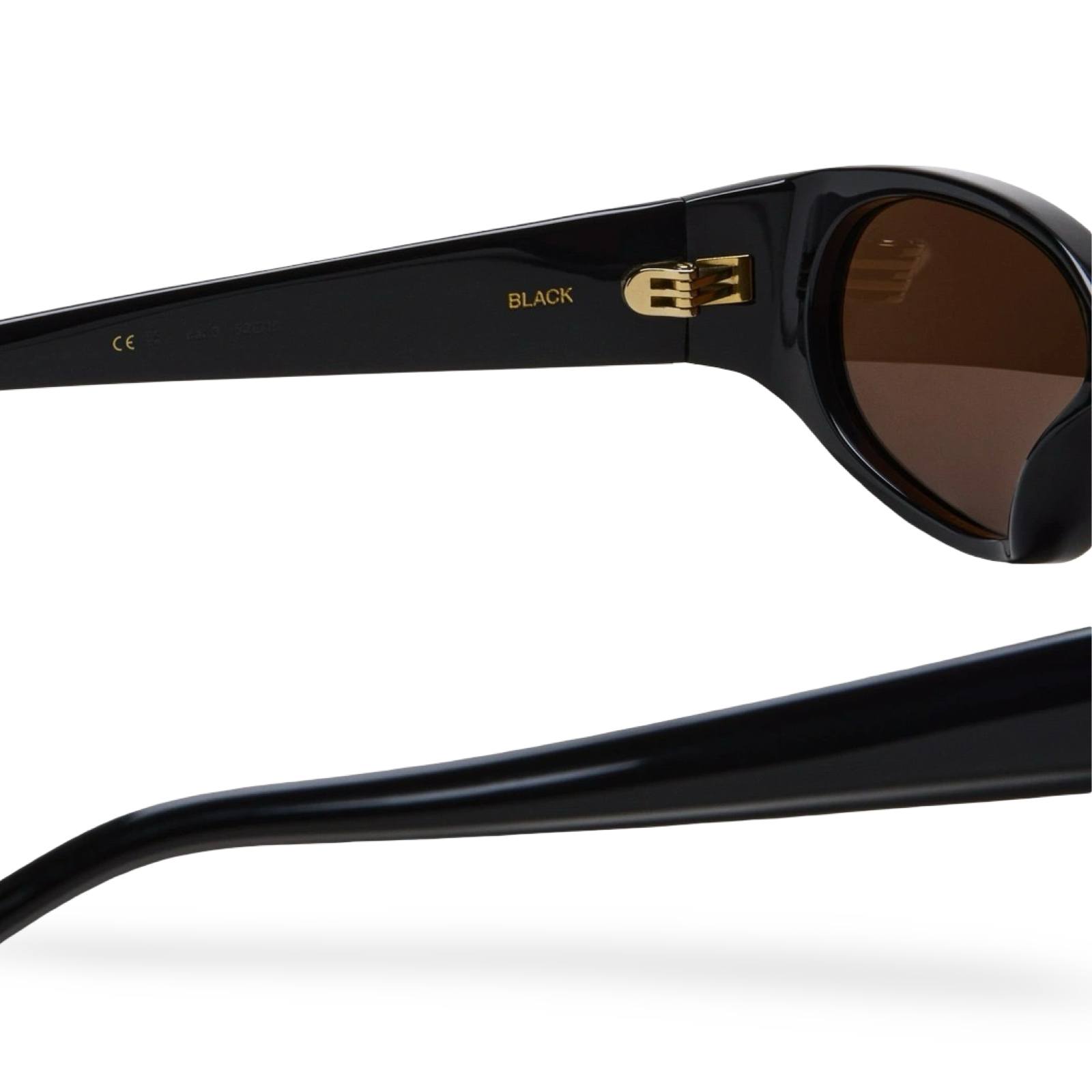 Dettaglio asta e profilo sottile occhiali CHIMI Note Black Limited Edition