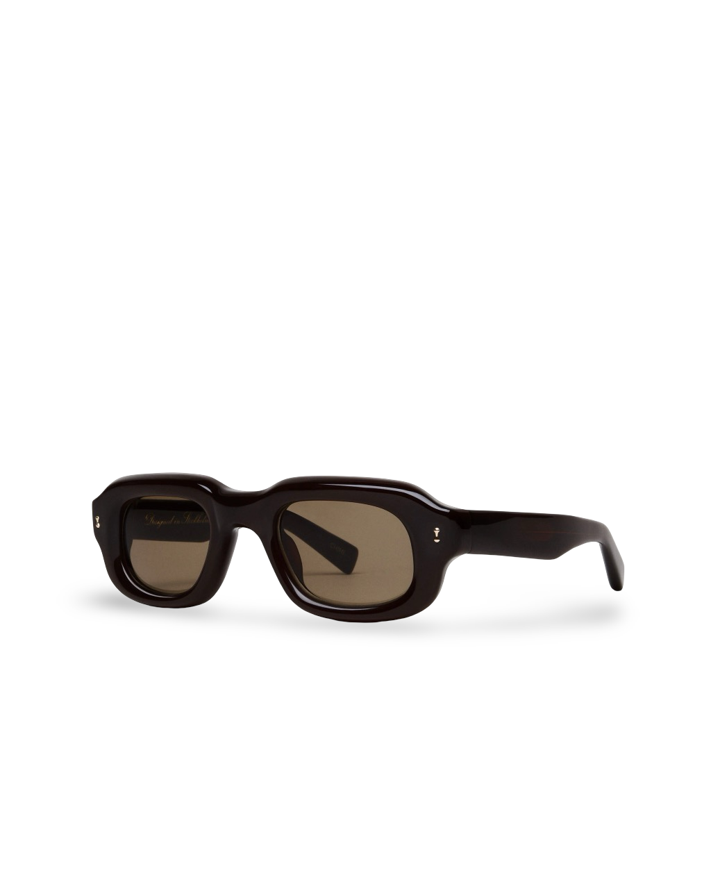 Occhiali CHIMI Saint Brown Limited Edition vista in prospettiva volumi smussati