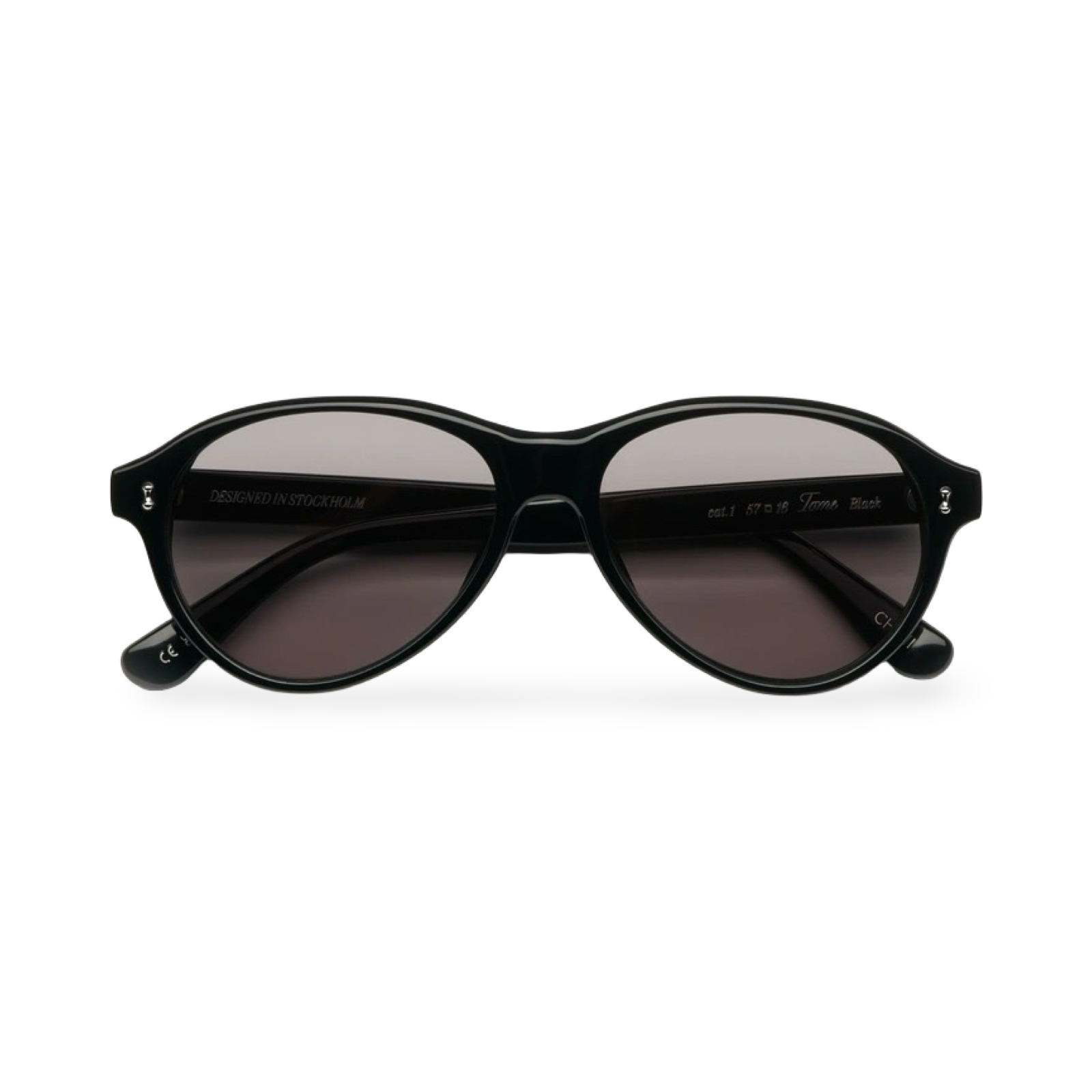 Occhiali CHIMI Tome Black forma a goccia vista frontale