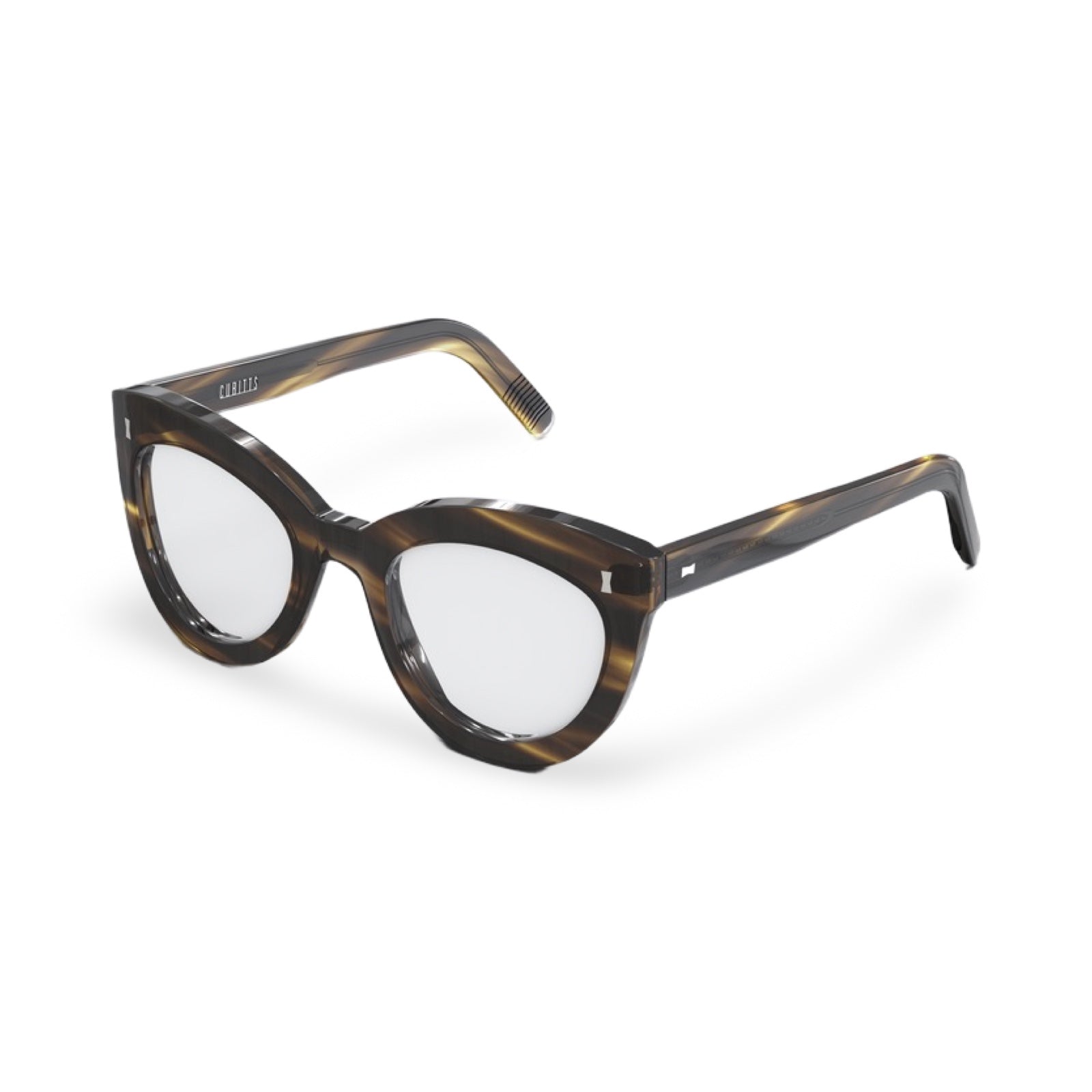Occhiali Cubitts Matilda vista in prospettiva olive