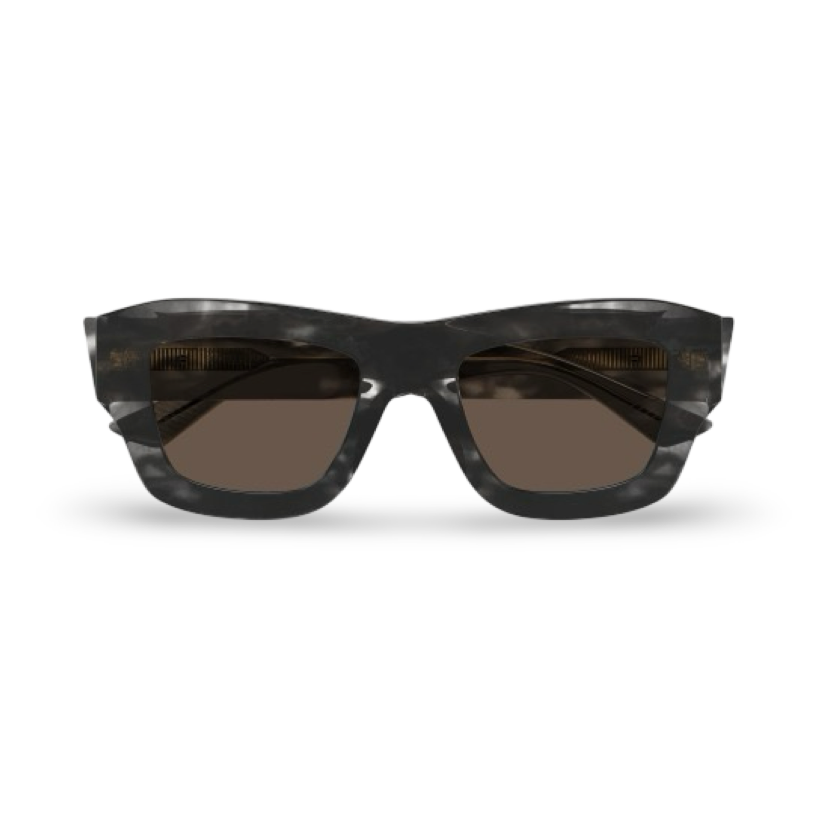 Dettaglio asta spessa con inserto metallico occhiali da sole Bottega Veneta BV1357S grey