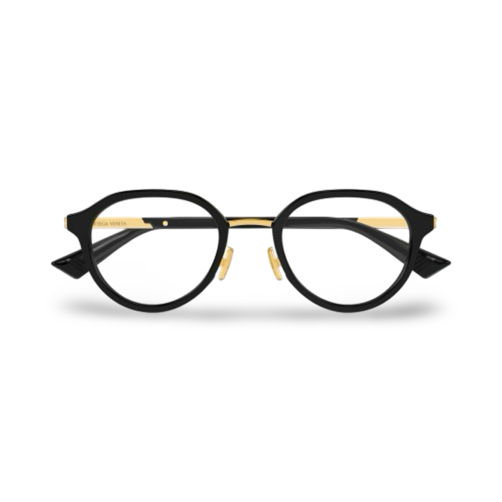 Occhiali da vista squadrati bold Bottega Veneta BV1375O vista frontale black