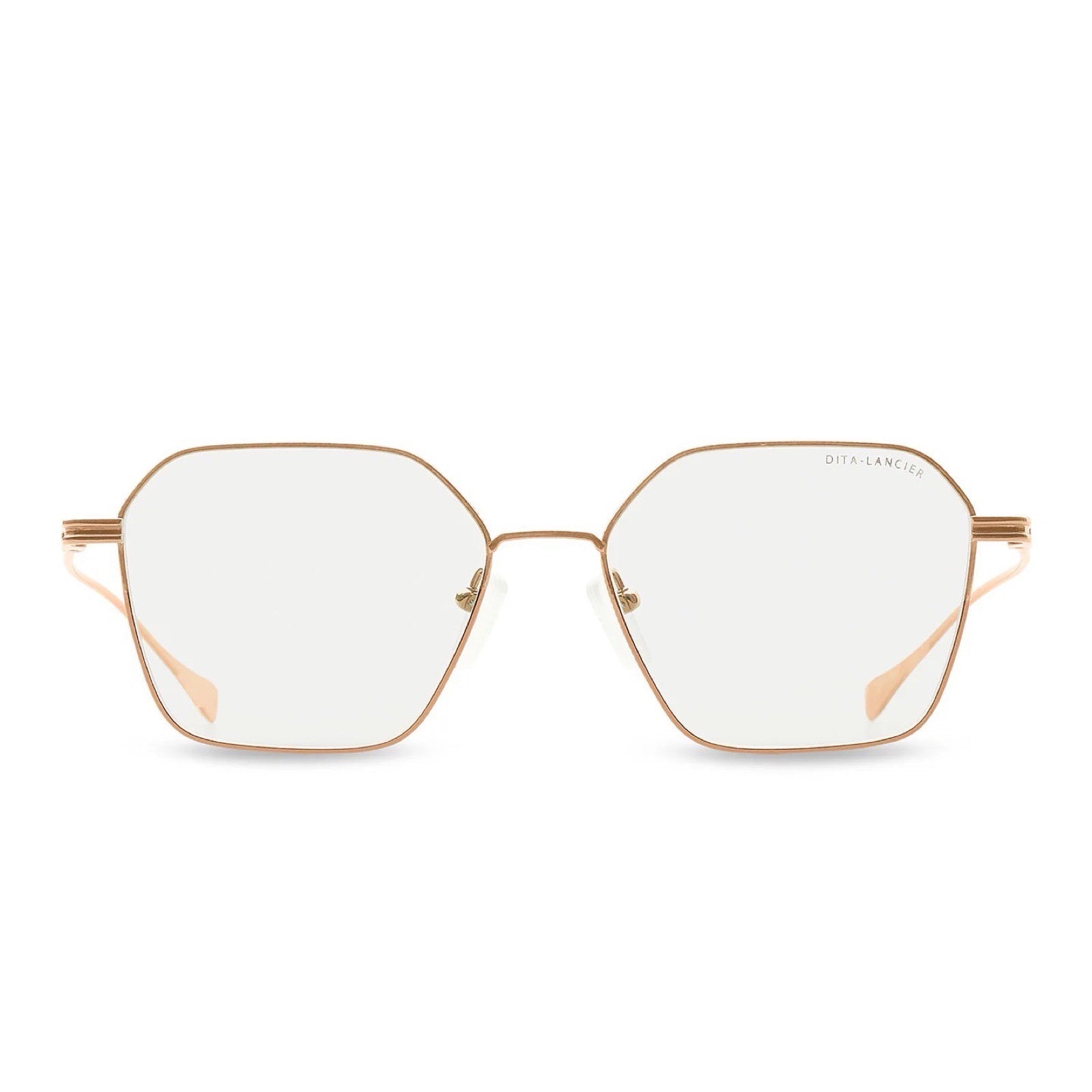 Occhiali da vista DITA Lancier LSA 116 vista frontale pink gold a02