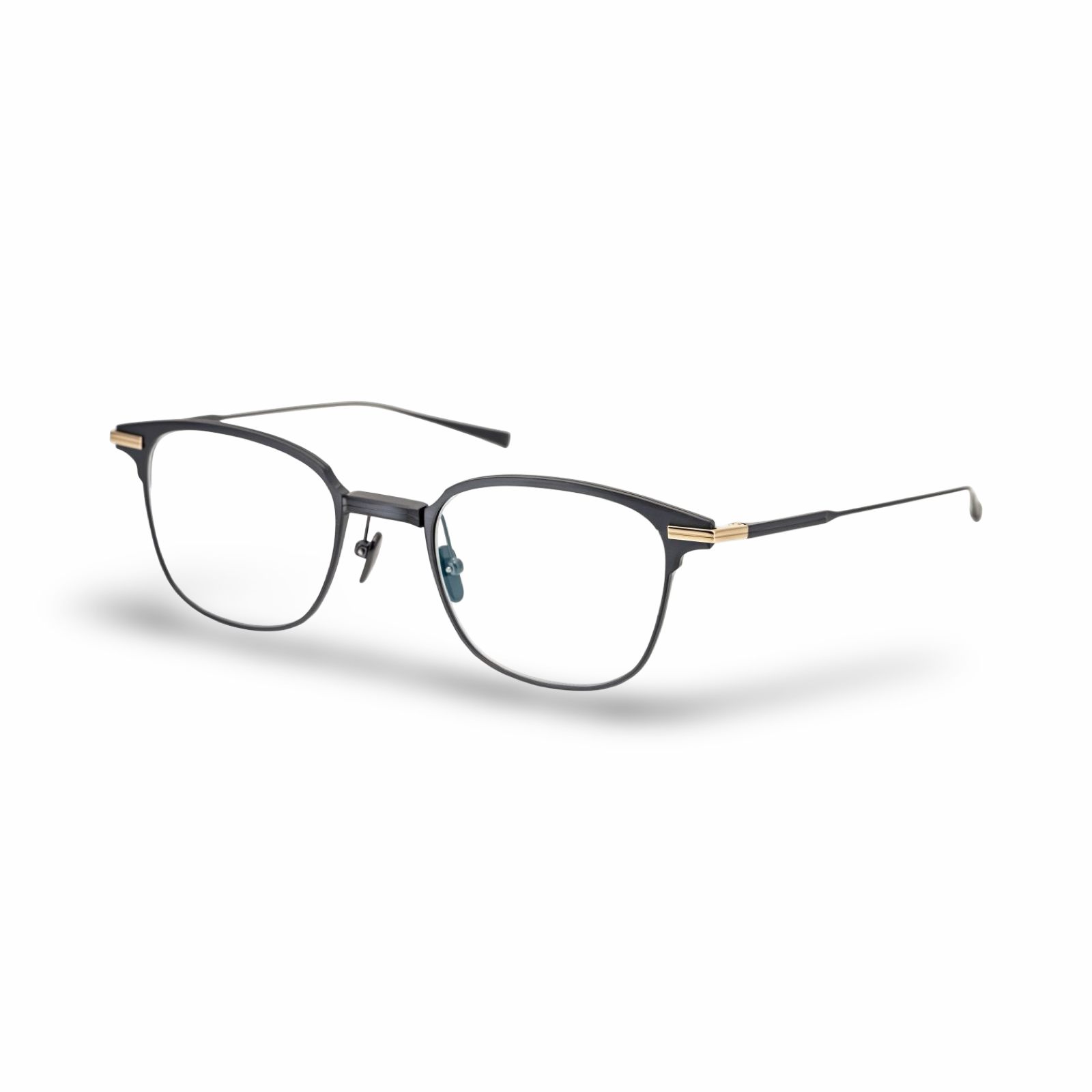 Occhiali Masunaga Madison #19 Grey Titanium Gold vista frontale