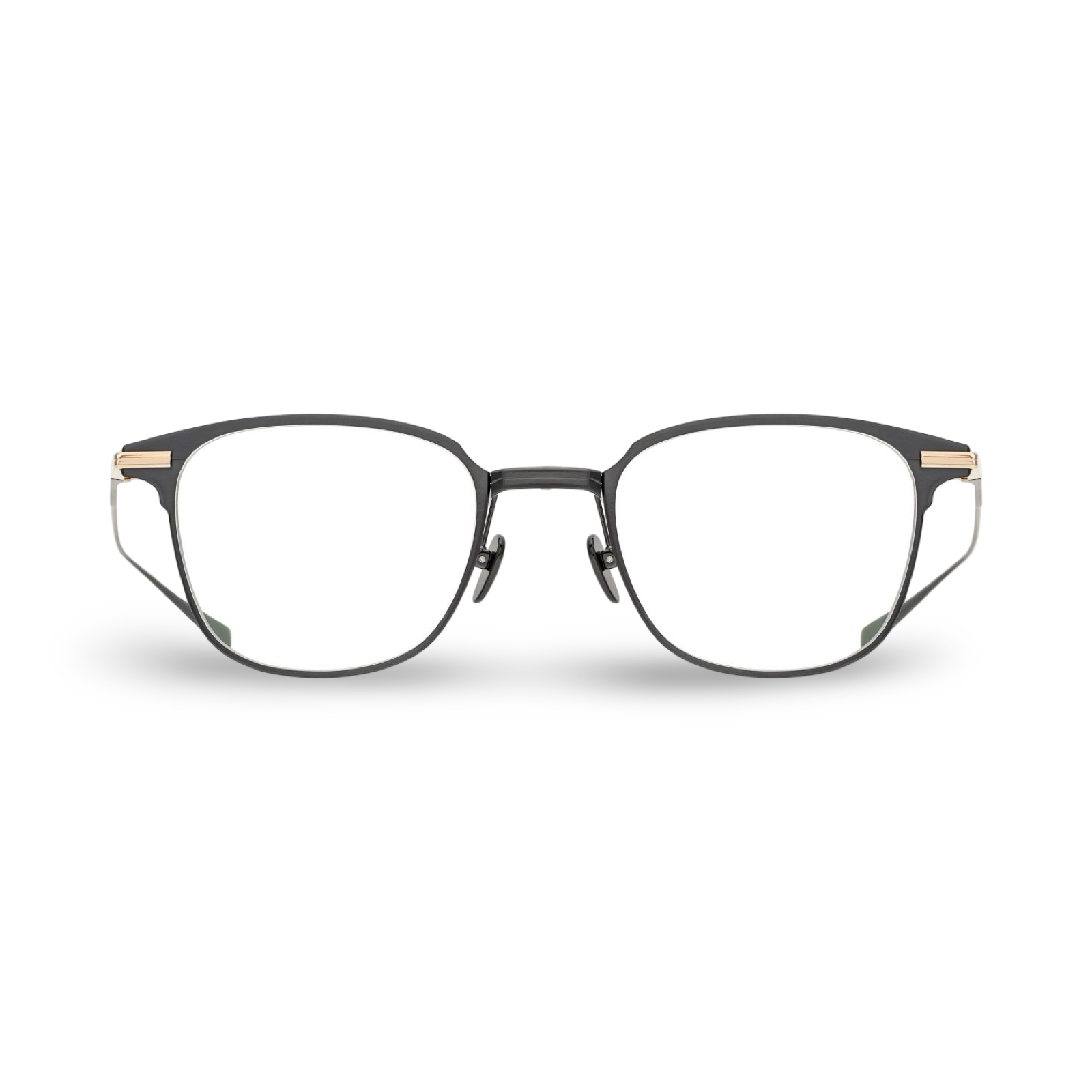 Occhiali Masunaga Madison #19 Grey Titanium Gold vista in prospettiva