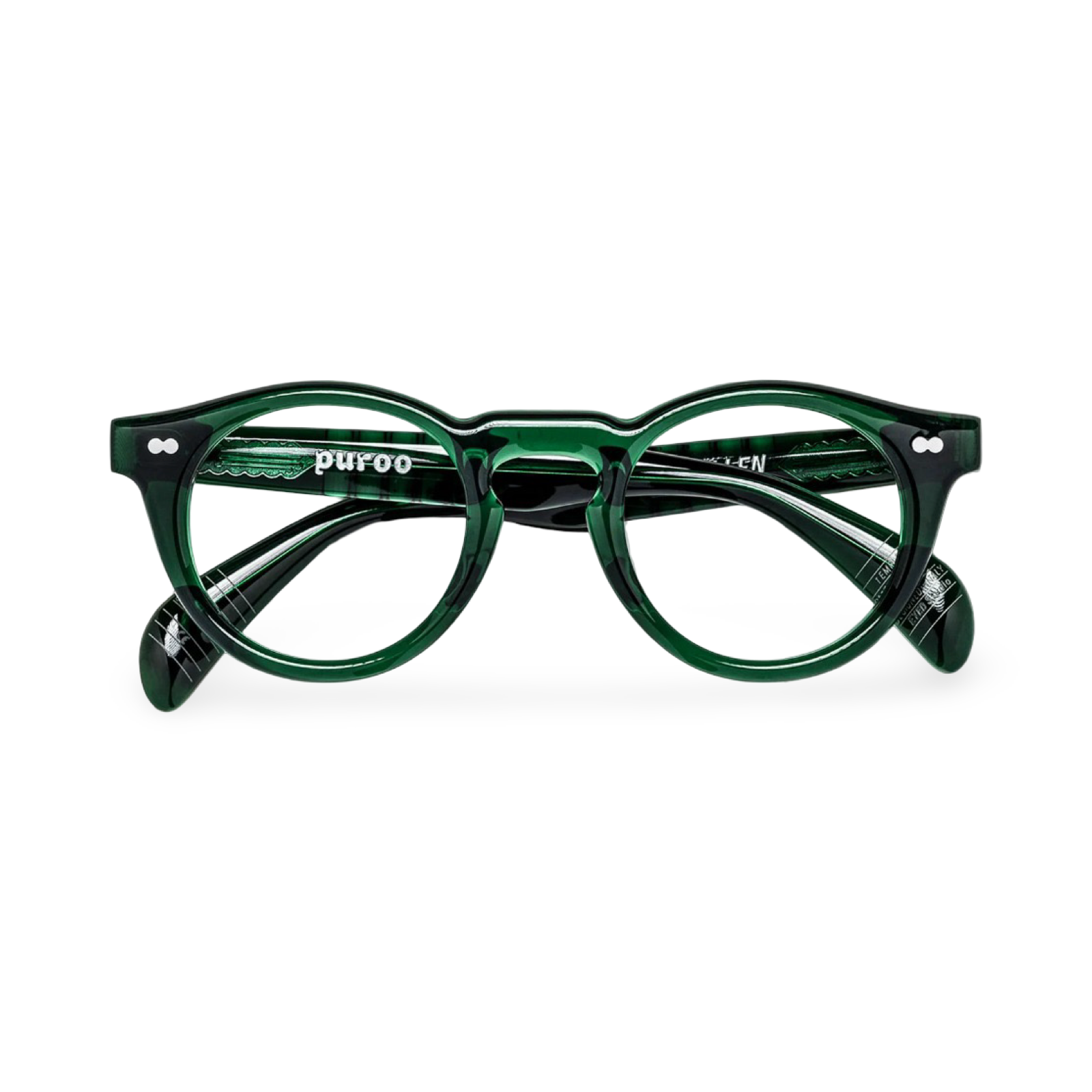 Occhiali Puroo Allen Green Forest vista frontale