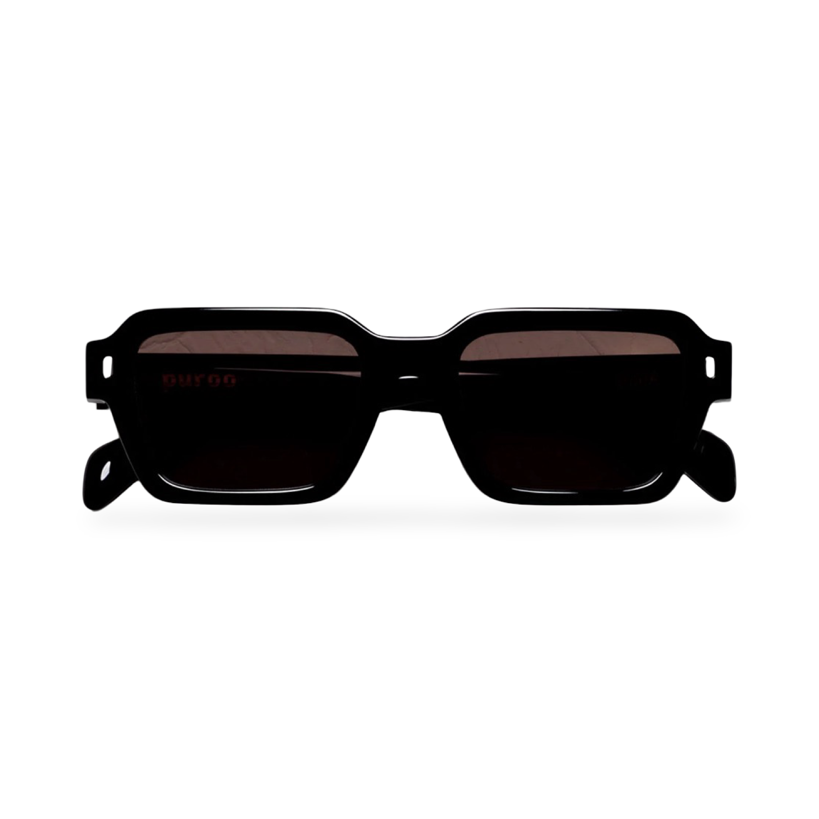 Occhiali Puroo Dima Shiny Black vista frontale