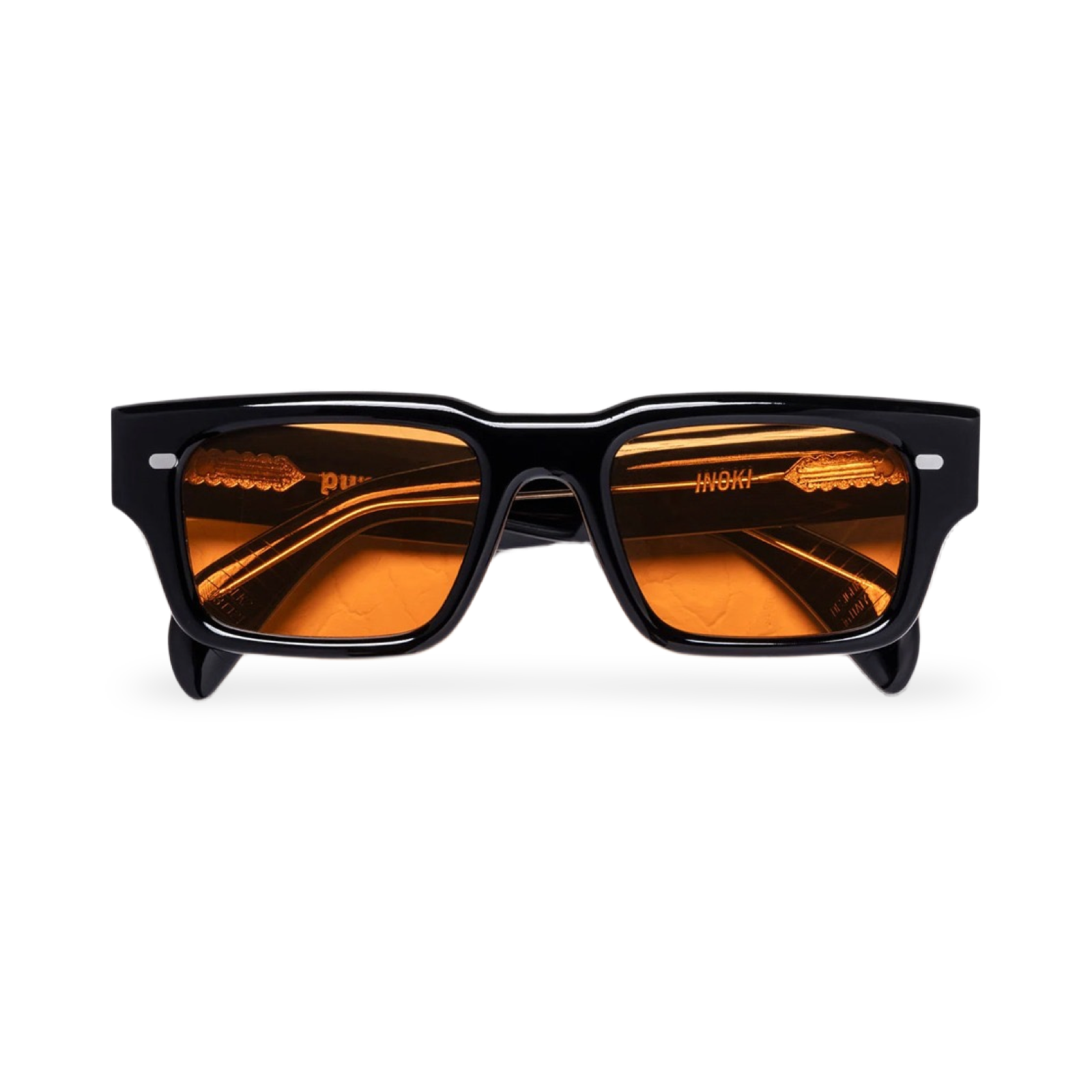 Occhiali Puroo Inoky Black Orange vista frontale