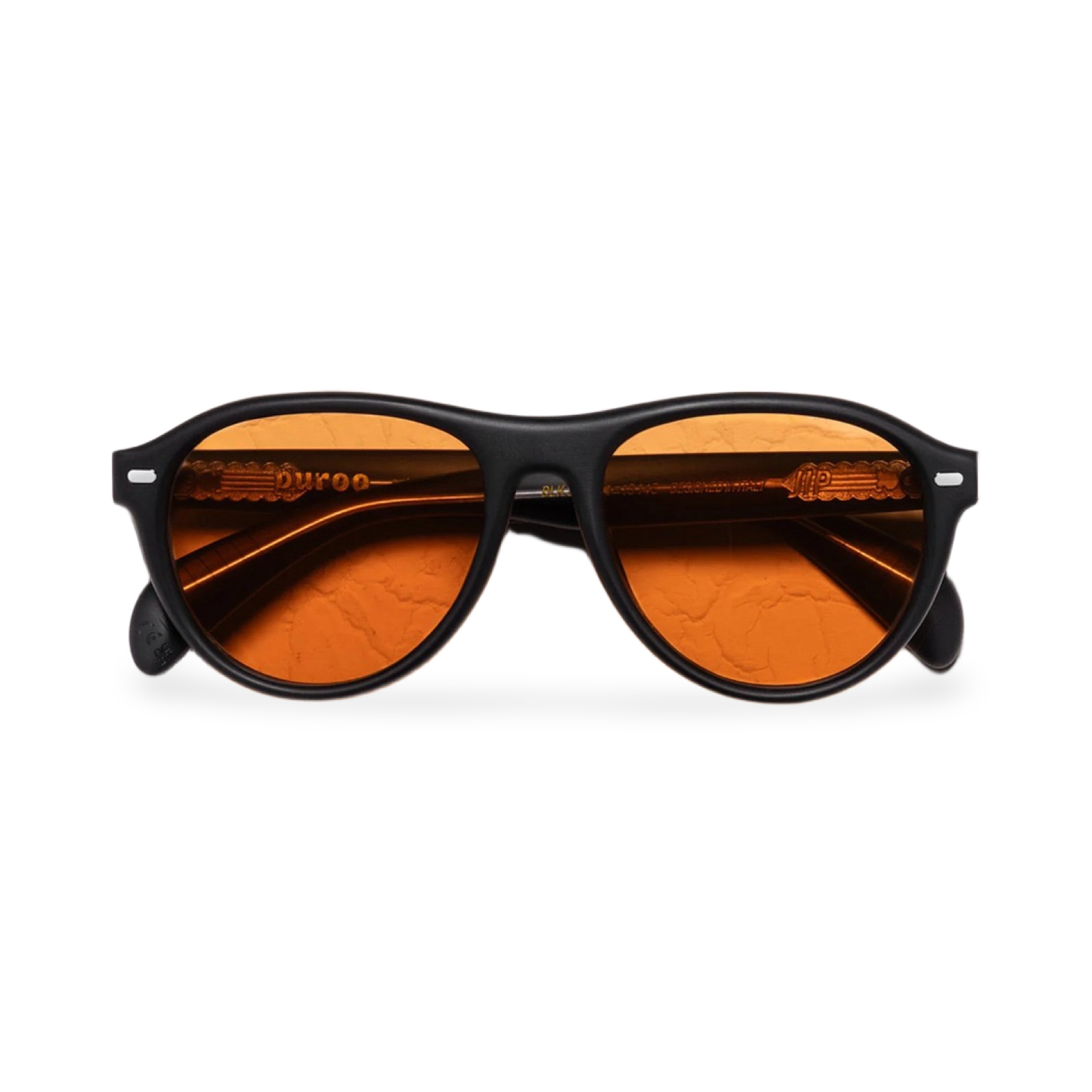 Occhiali Puroo Jip Black Orange vista frontale