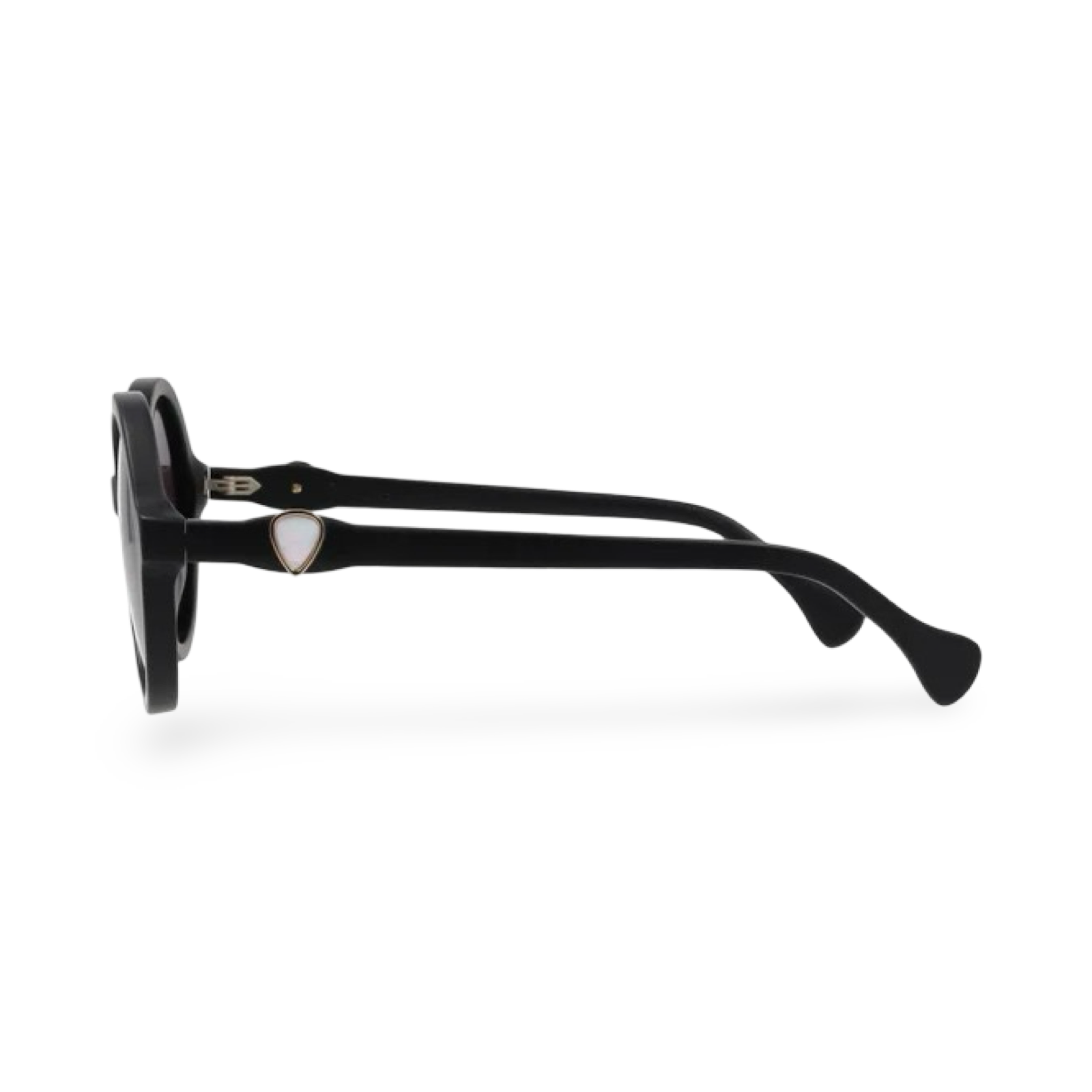 Dettaglio asta e profilo occhiali Saturnino Eyewear lucy