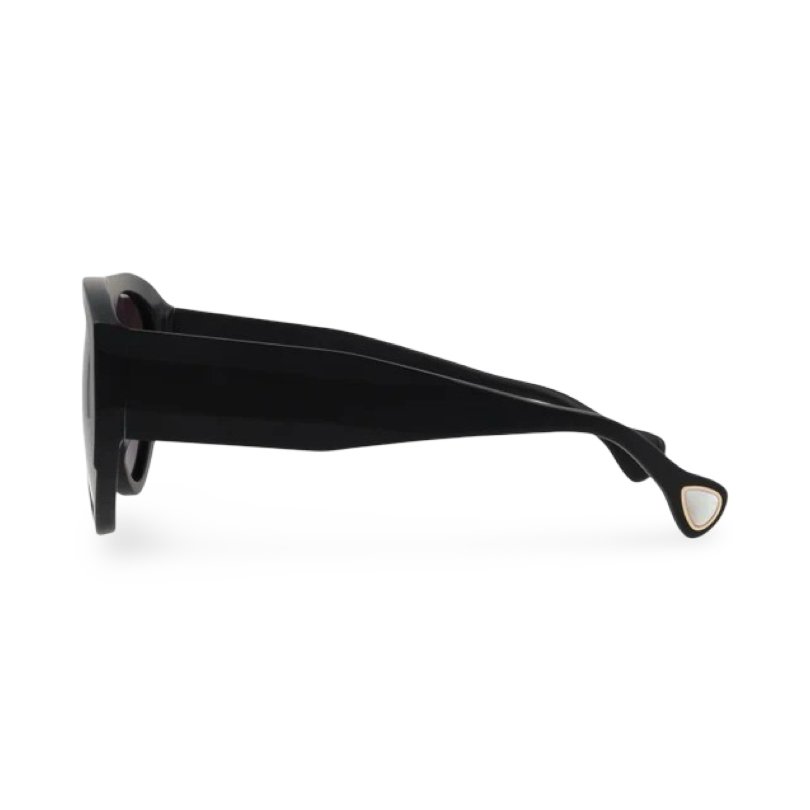 Dettaglio asta e profilo occhiali Saturnino Eyewear Nino