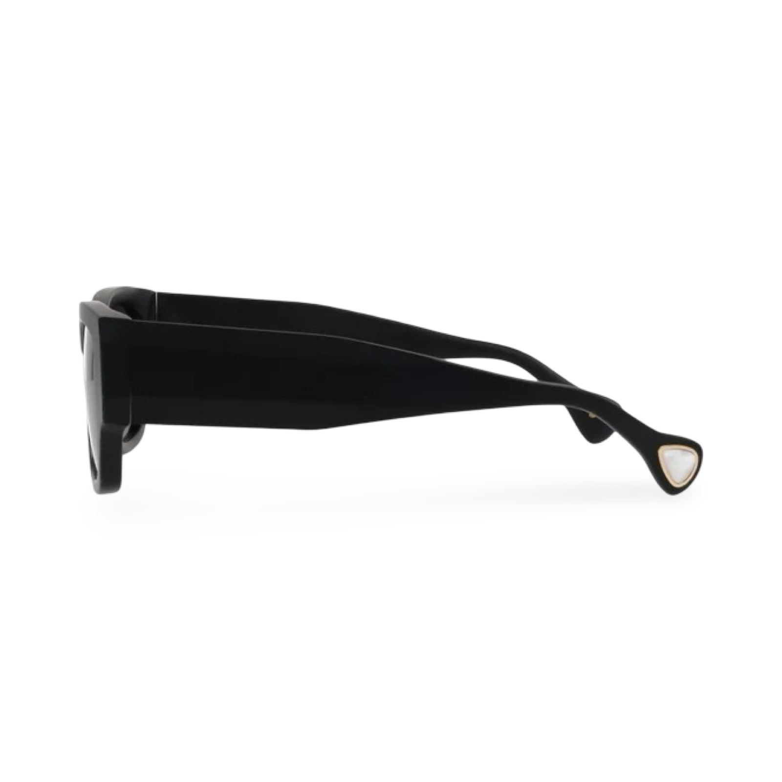 Dettaglio asta e profilo occhiali Saturnino Eyewear Zak